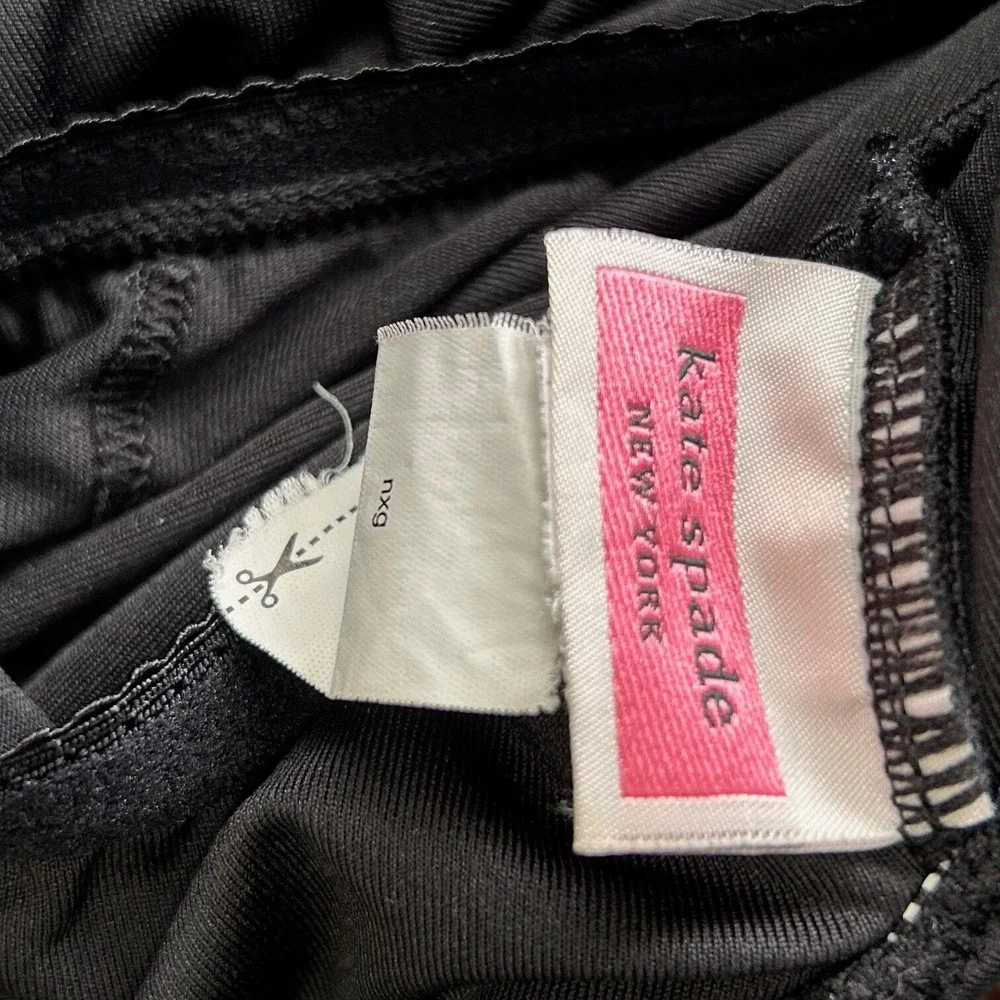 Kate Spade New York One‎ Piece Swimsuit Black with Daisy Belt #S16267A